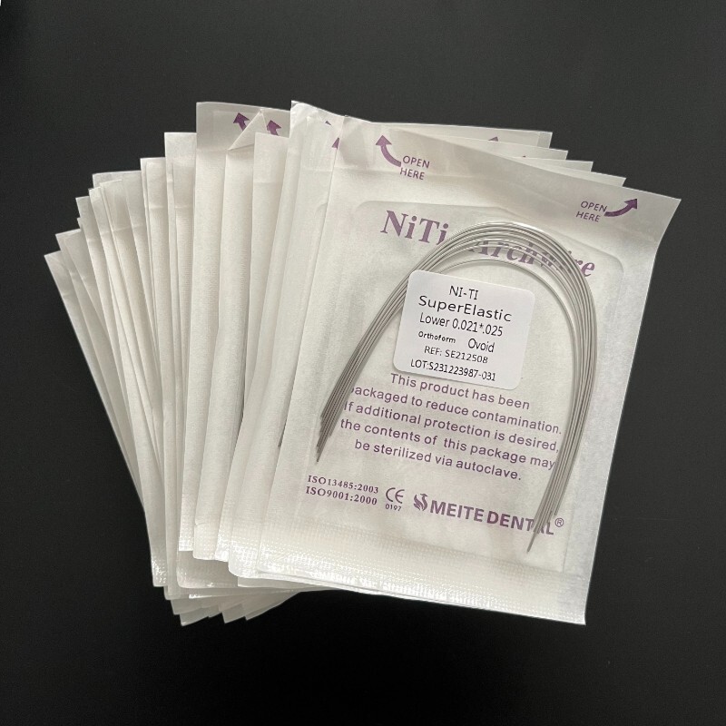 5Packs 50Pcs Dental Orthodontic Arch Wires Super Elastic Niti Rectangular Ovoid