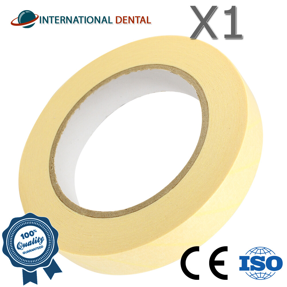 Dental Autoclave Steriliization Indicator Tape Adhesive Steam Roll 19mmx50m