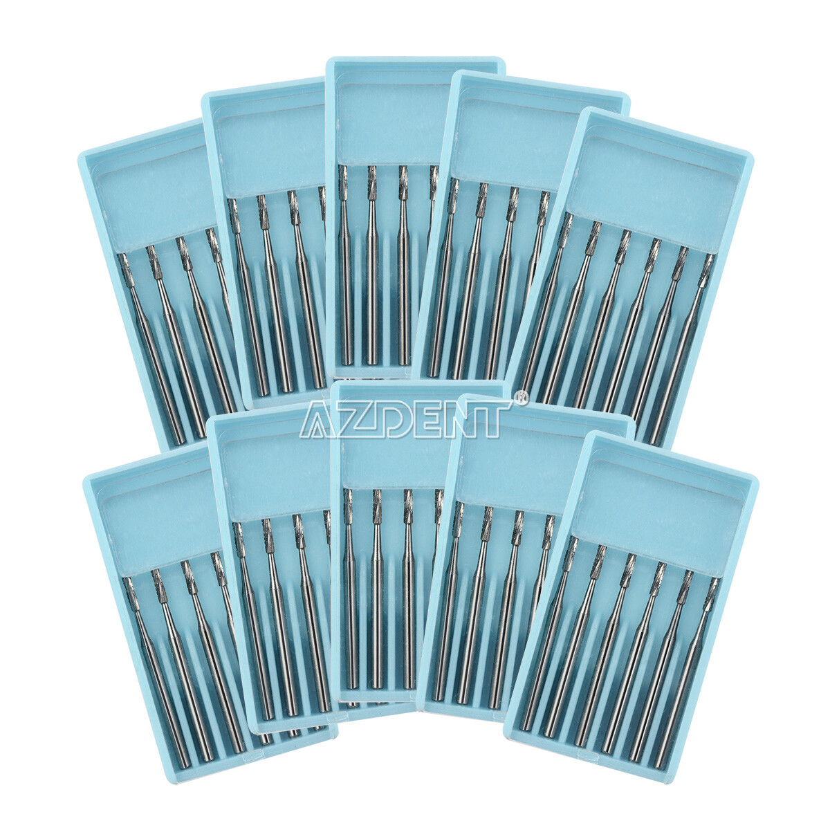 10Pack Dental 557 FGOS Surgical Carbide Burs 25mm Length FG-557XL 6Pcs/Box
