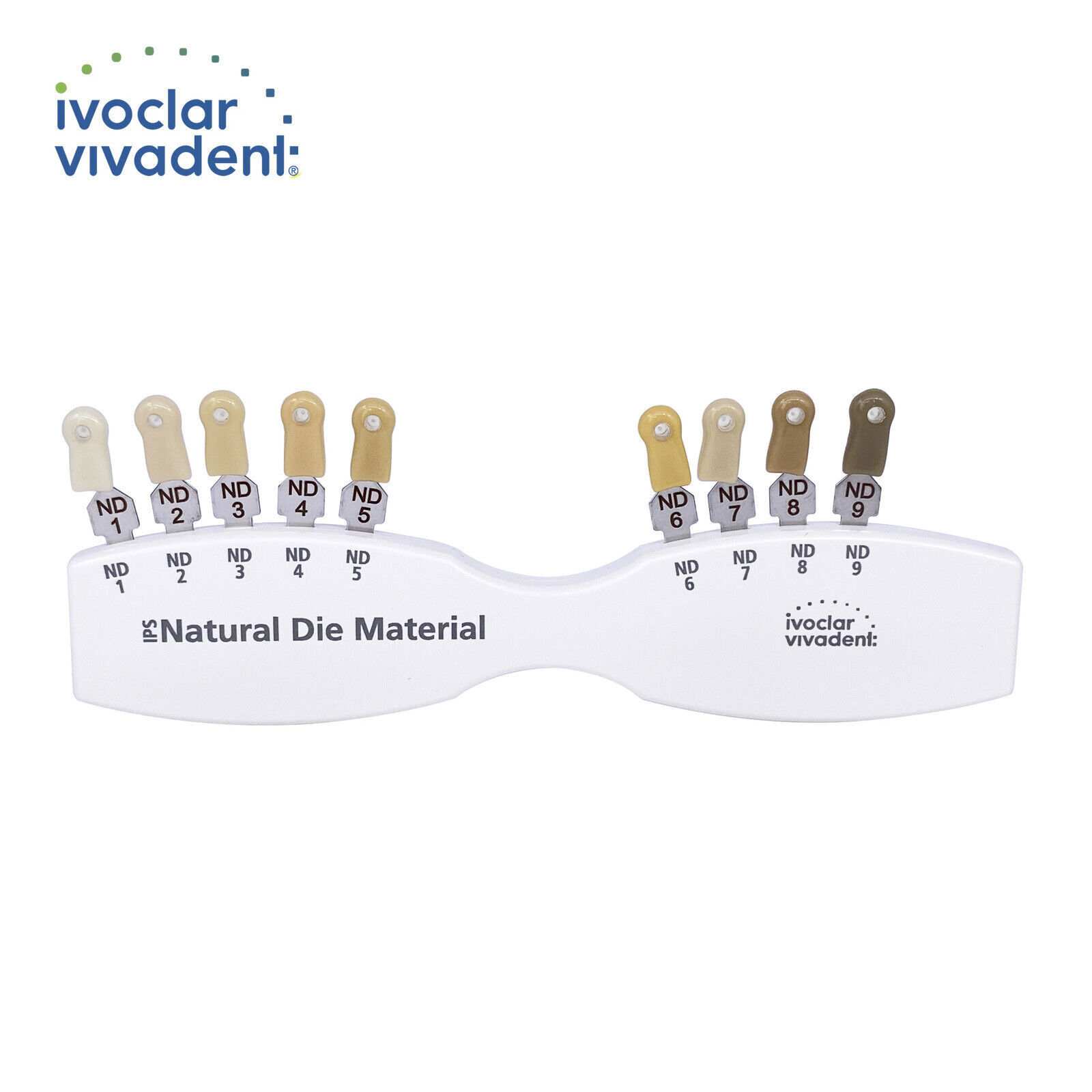 Dental IPS Natural Die Material Shade Guide Ivoclar Vivadent ND1-9 Abutment