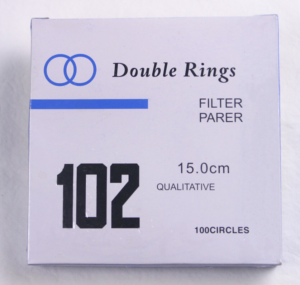 FILTER PAPER 15 cm 100 DISCS QUALITATIVE MEDIUM 102