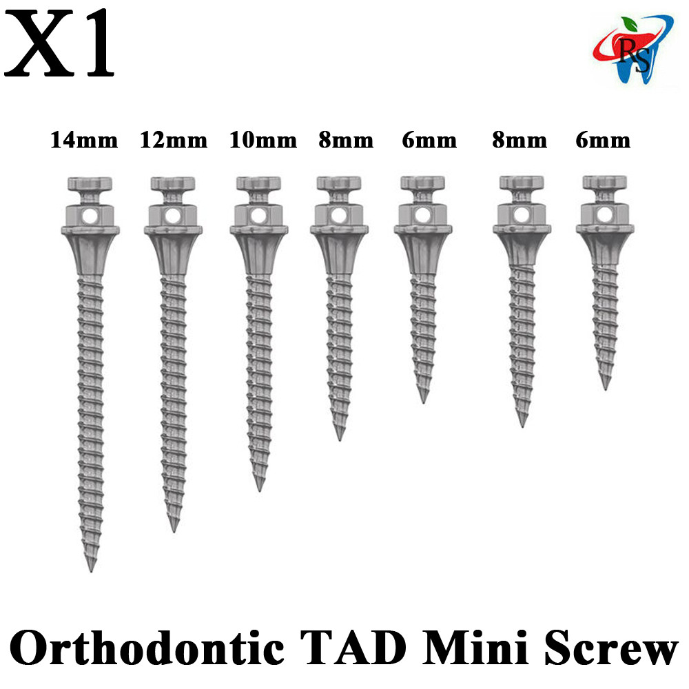 1pcs Dental Orthodontic TAD Mini Screw Surg ical Impl ant Titanium