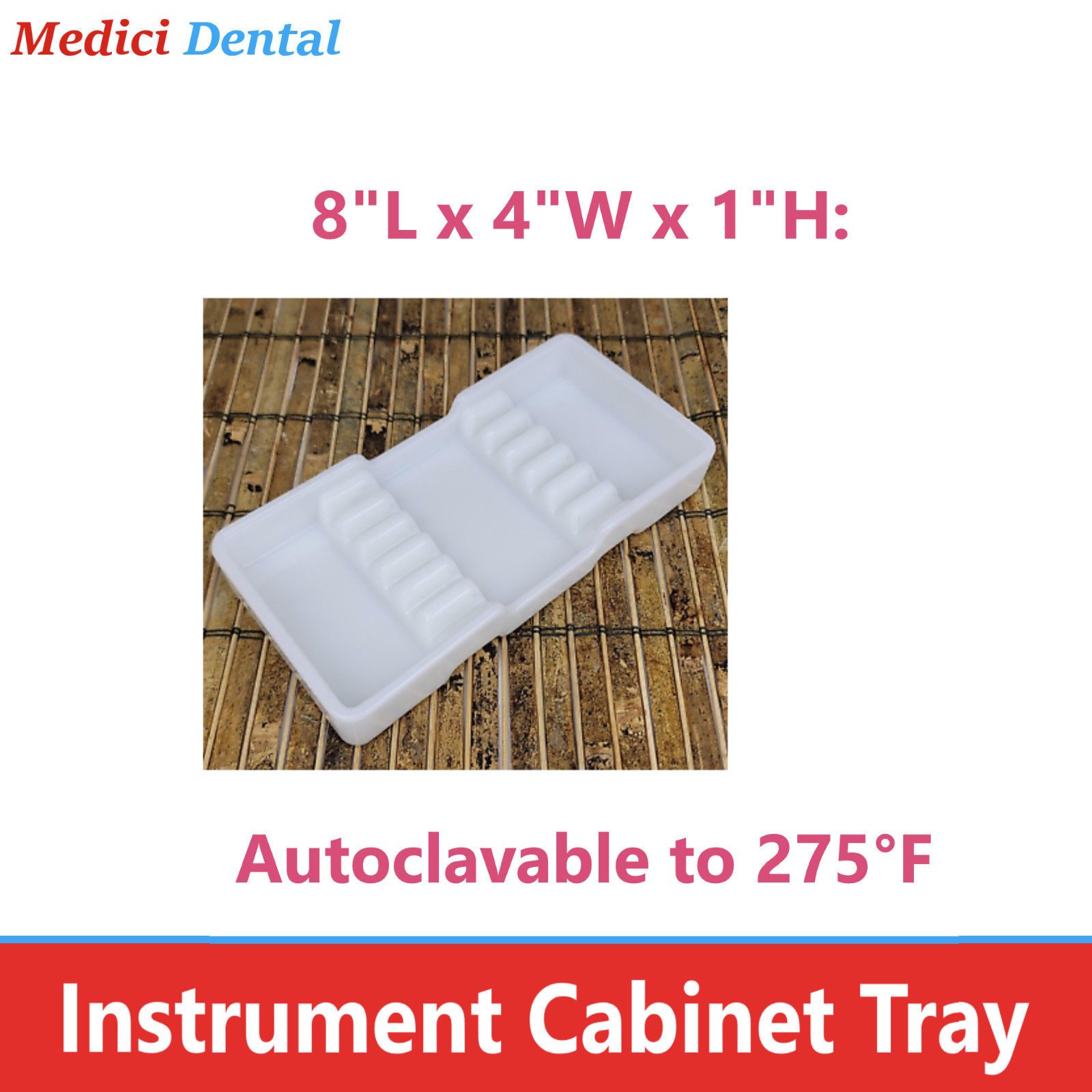 Dental Instruments Tray For Sterilization & Organization of Dental Strips, Discs