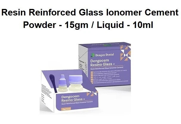 Modified Glass Ionomer Cement Dental RESINO GLASS + Reinforced Resin( FREE SHIP