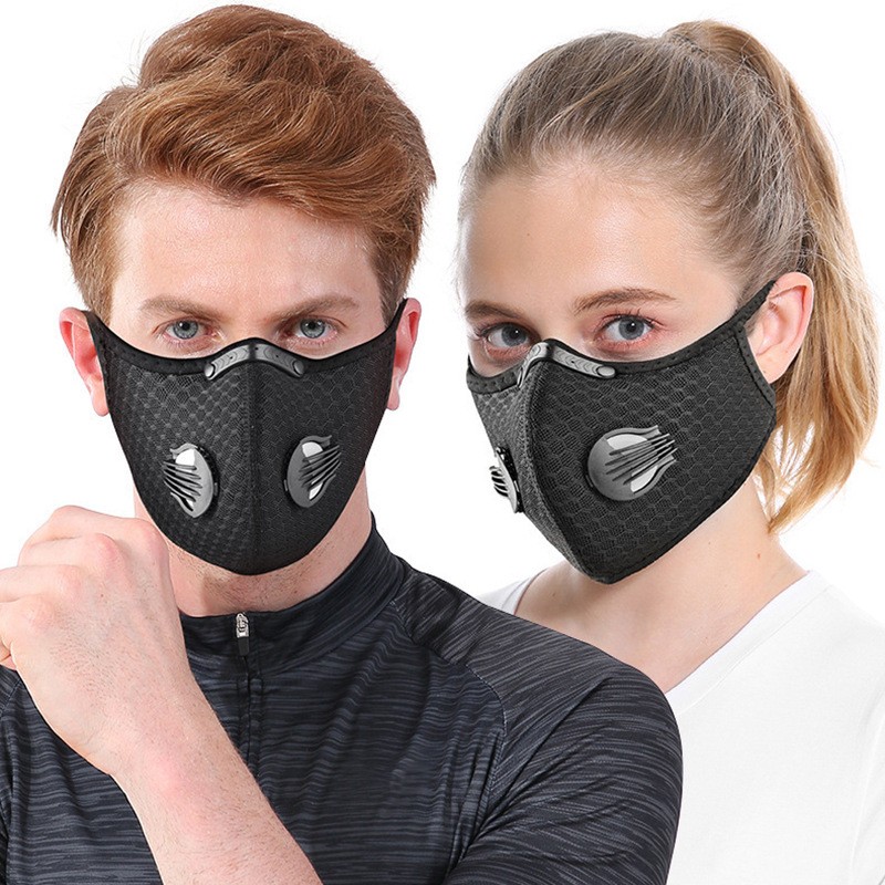 Washable Anti Pollution Facepiece Half Face Cover Respirator Mask With Filters