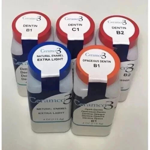 All Shades Ceramco 3 Porcelain Dentin 4 oz. FAST FREE SHIPING