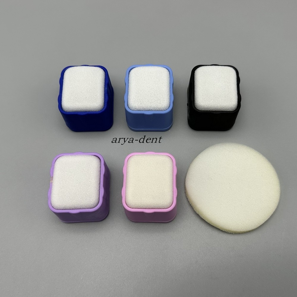 4pcs Autoclavable Dental Endo Files Holder Root Canal File Stand Cleaning Sponge