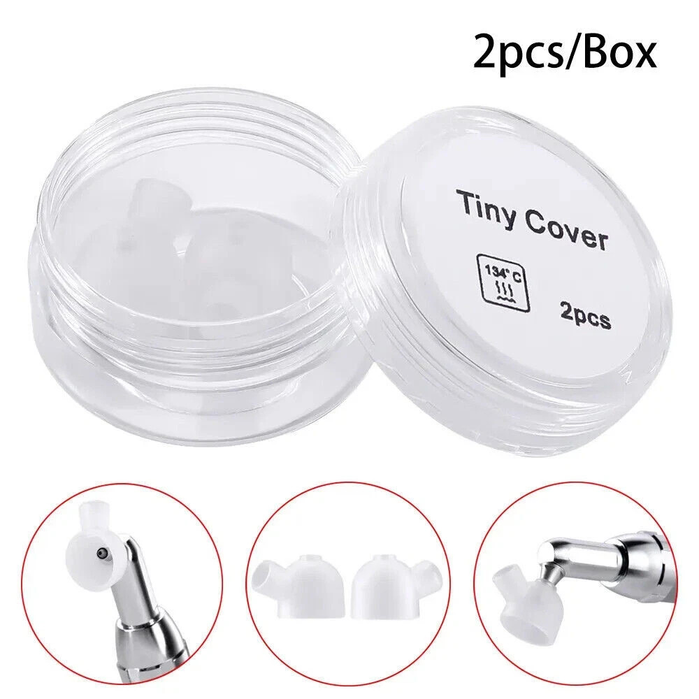 2 Pcs/Pack Dental Sandblasting Gun Tiny Cover Sandblaster Micro Dust Proof Cap