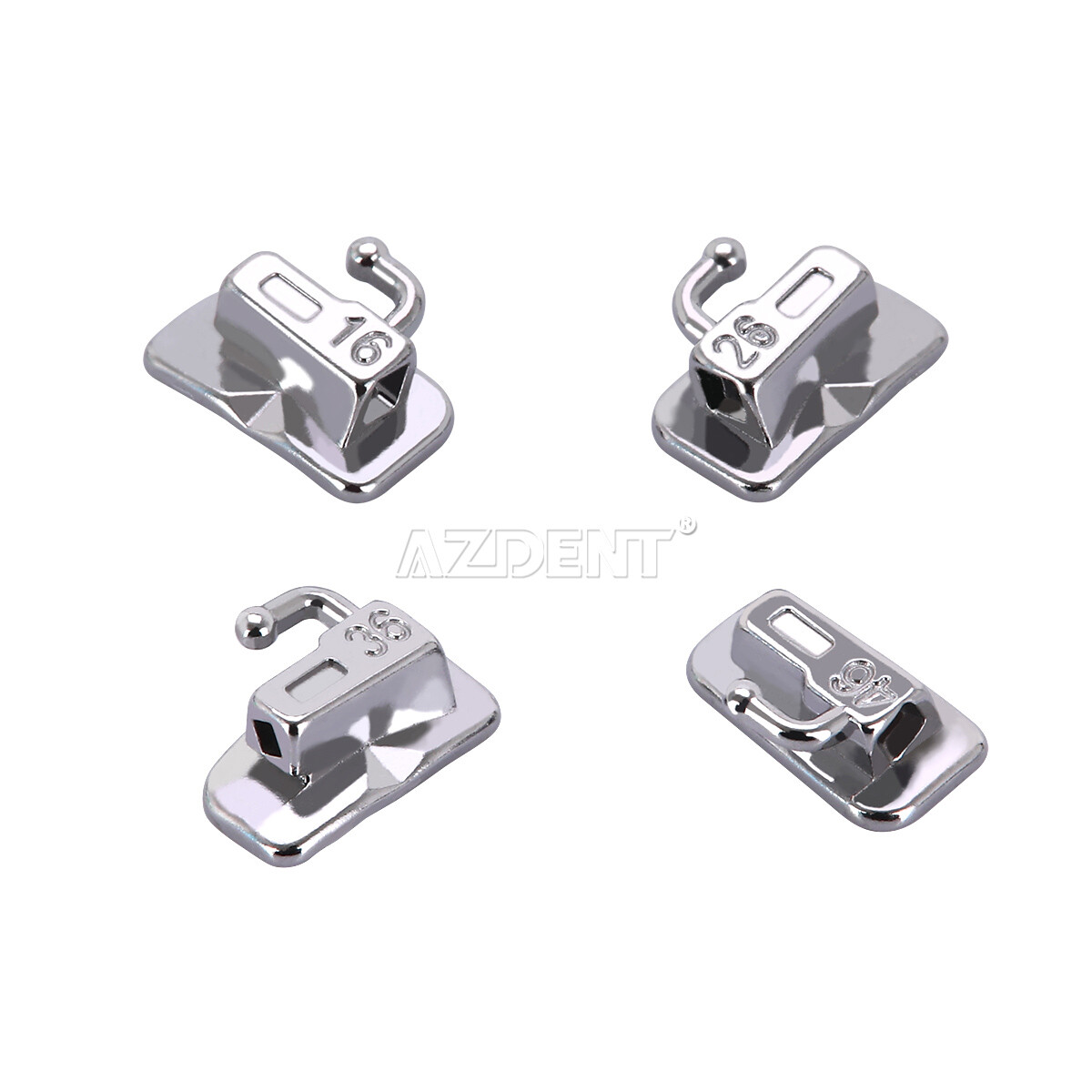 Dental Orthodontic Self Ligating Brackets Braces Roth/MBT.022 345 HK+Buccal Tube