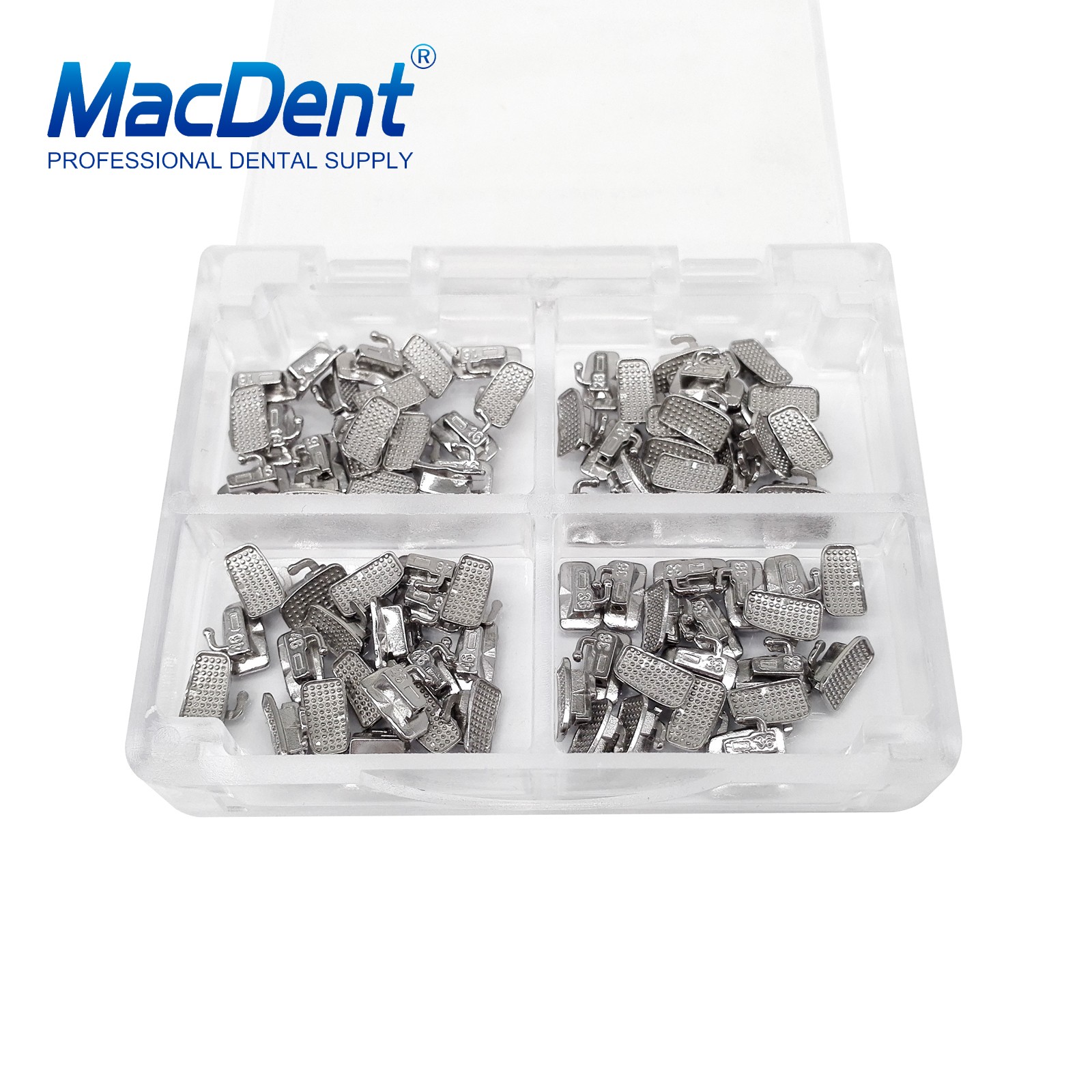 200pcs Dental Orthodontic Monoblock Buccal Tubes 022 1st 2nd Molar MBT Roth Tube