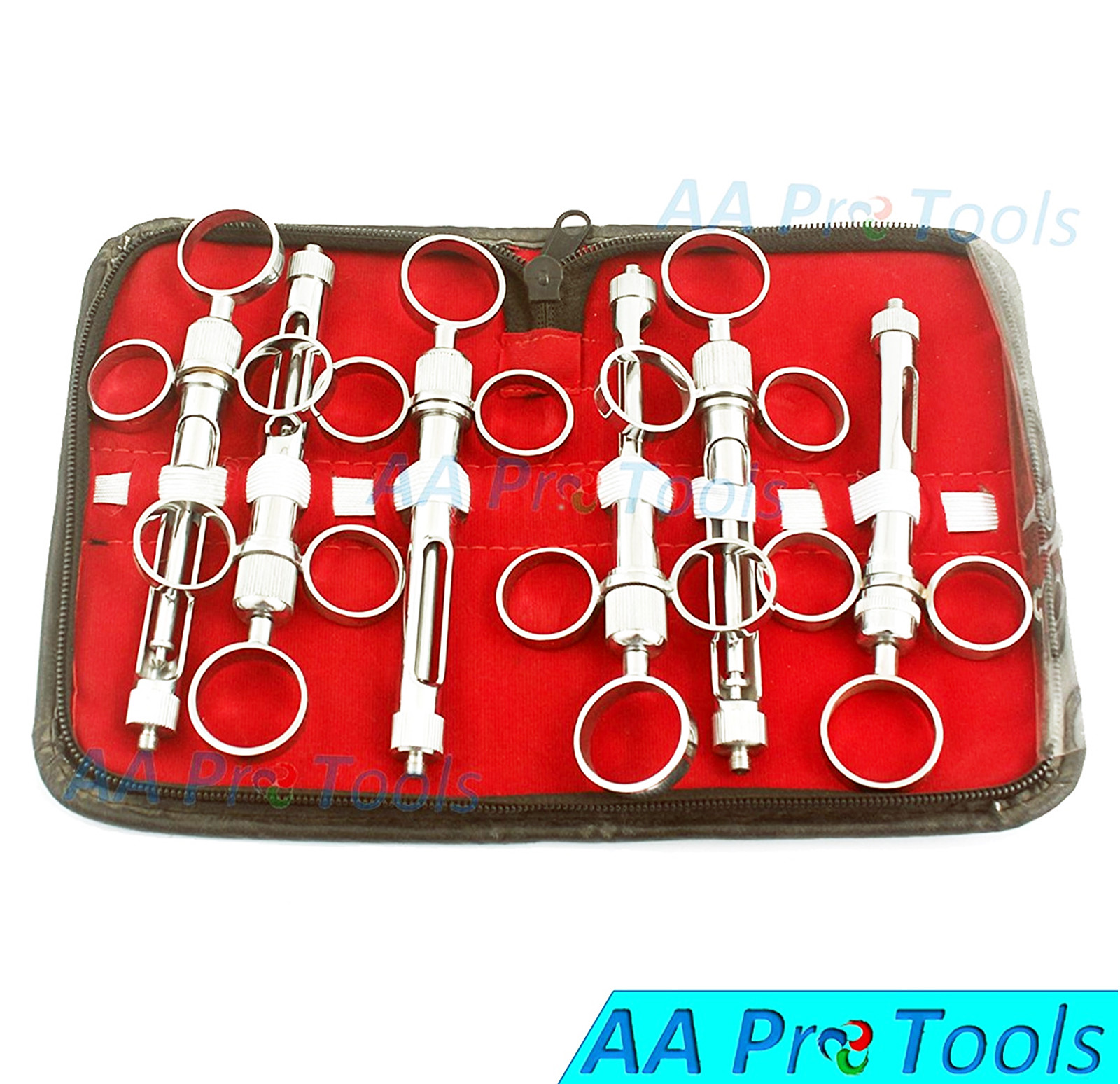 Set Of 6 Dental Aspirating Syringe Dental Instruments 1.8 cc A+ Quality