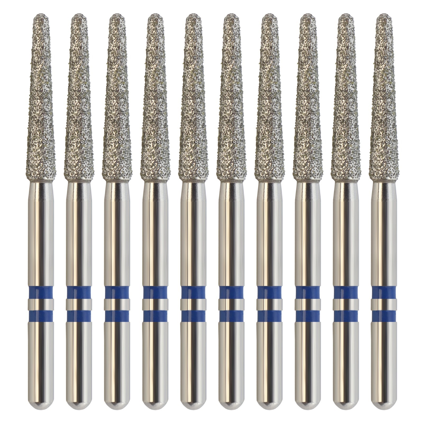 Zirconia Adjustment Diamond Burs FG Z850/018M Round End Taper Medium Grit