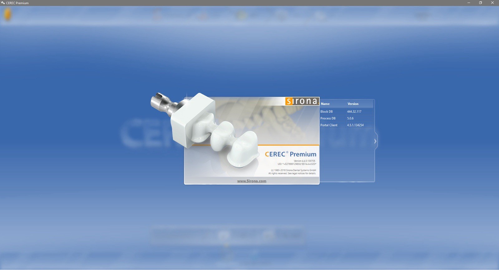 Cerec 4.4.4 Premium Software For Omnicam/CEREC 3 Mill