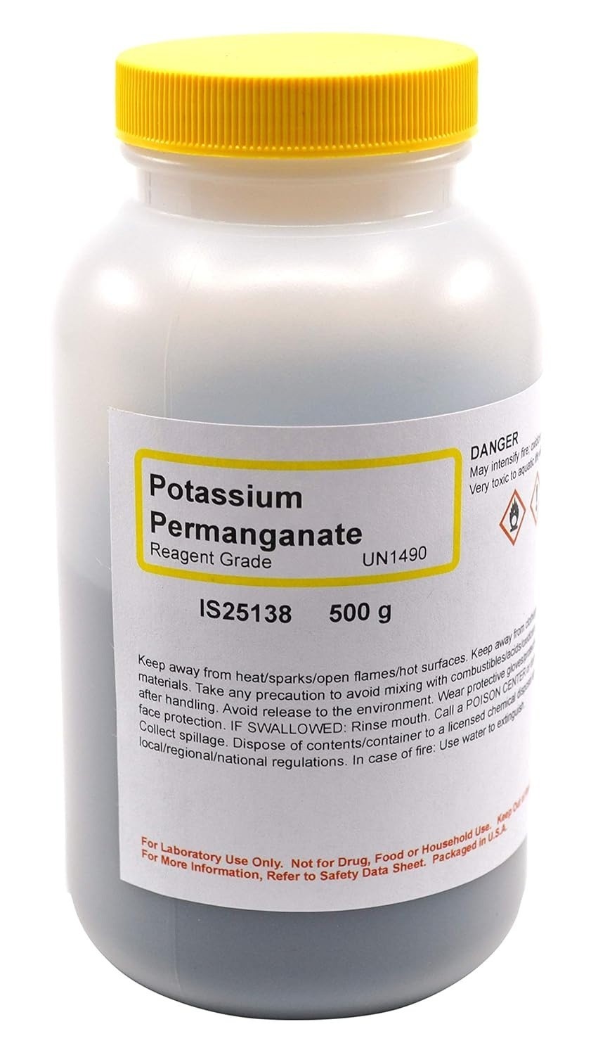 Innovating Science Potassium Permanganate Powder, 500g – Reagent-Grade, Crystal