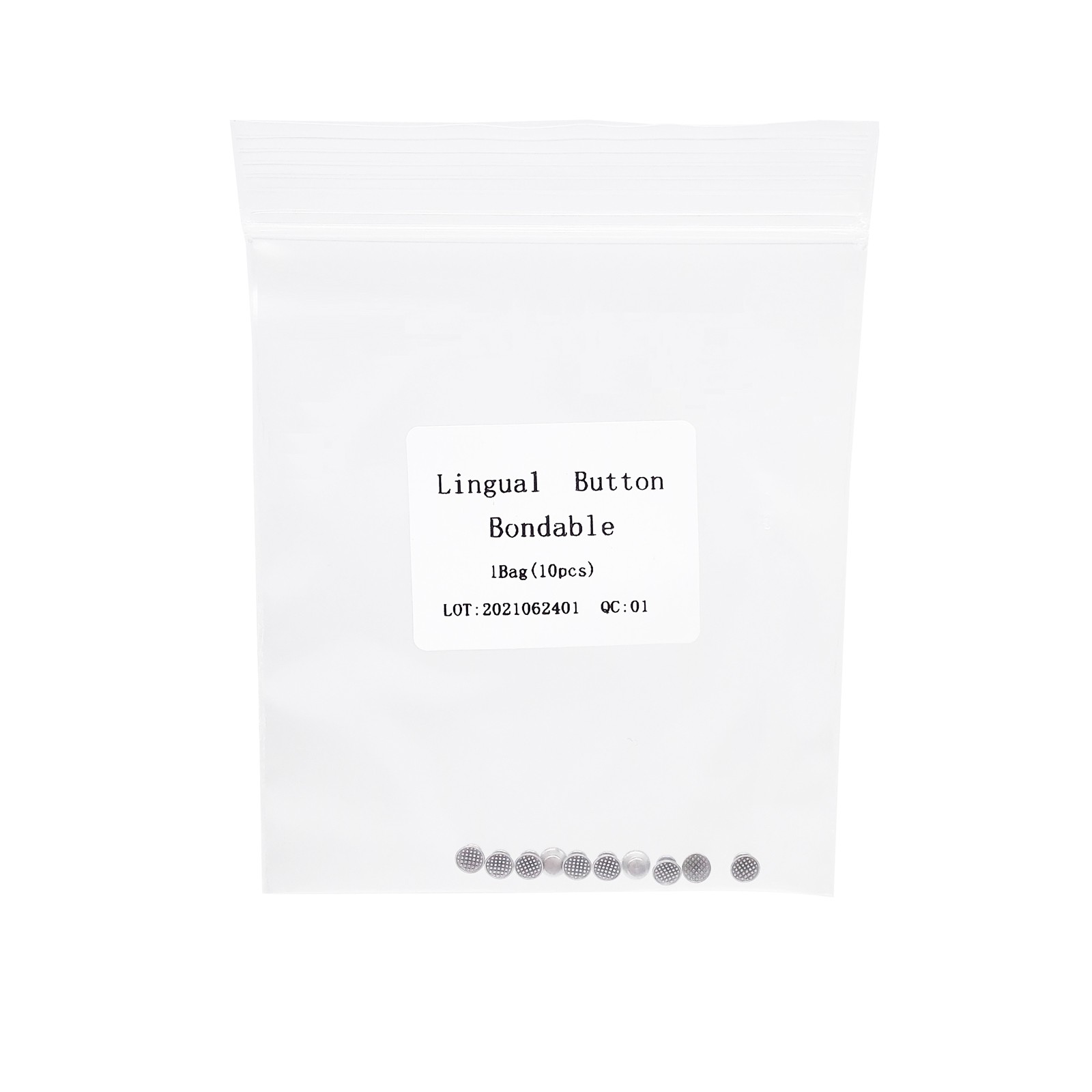 50pcs Dental Orthodontic Lingual Buttons Bondable Round Base 10pcs/pack