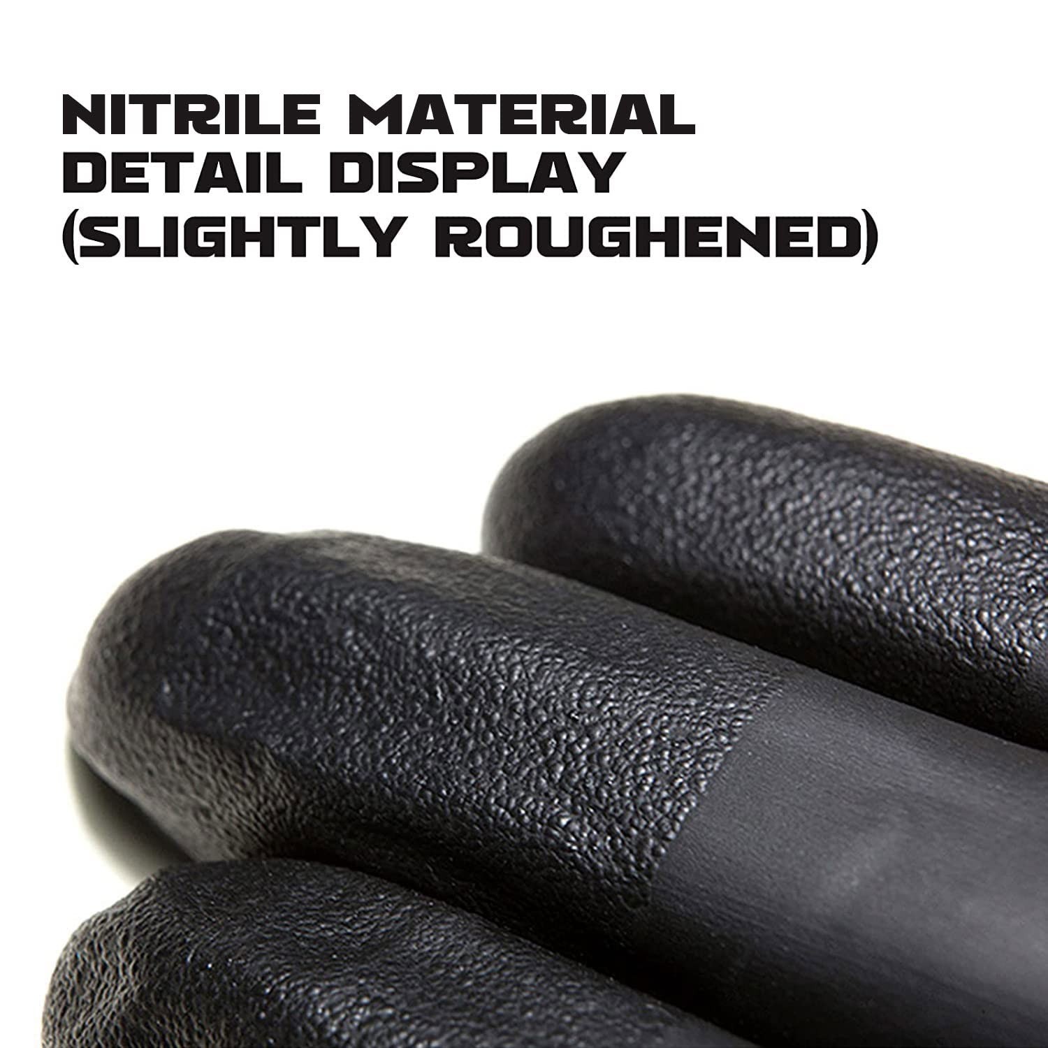 Black Nitrile Disposable Gloves – 4 Mil, Pack of 50, Latex & Powder Free