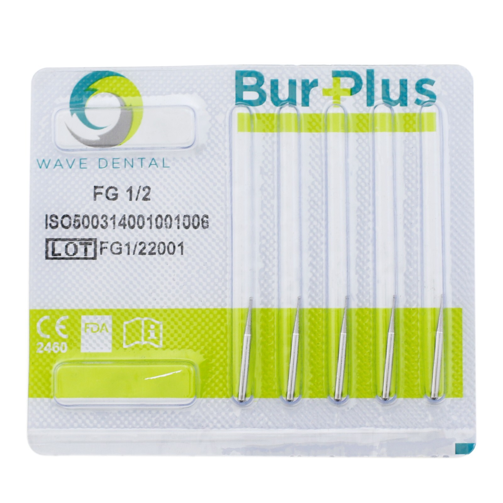 Wave Dental Round Ball Bur Tungsten Carbide 19mm FG for High Speed Handpiece