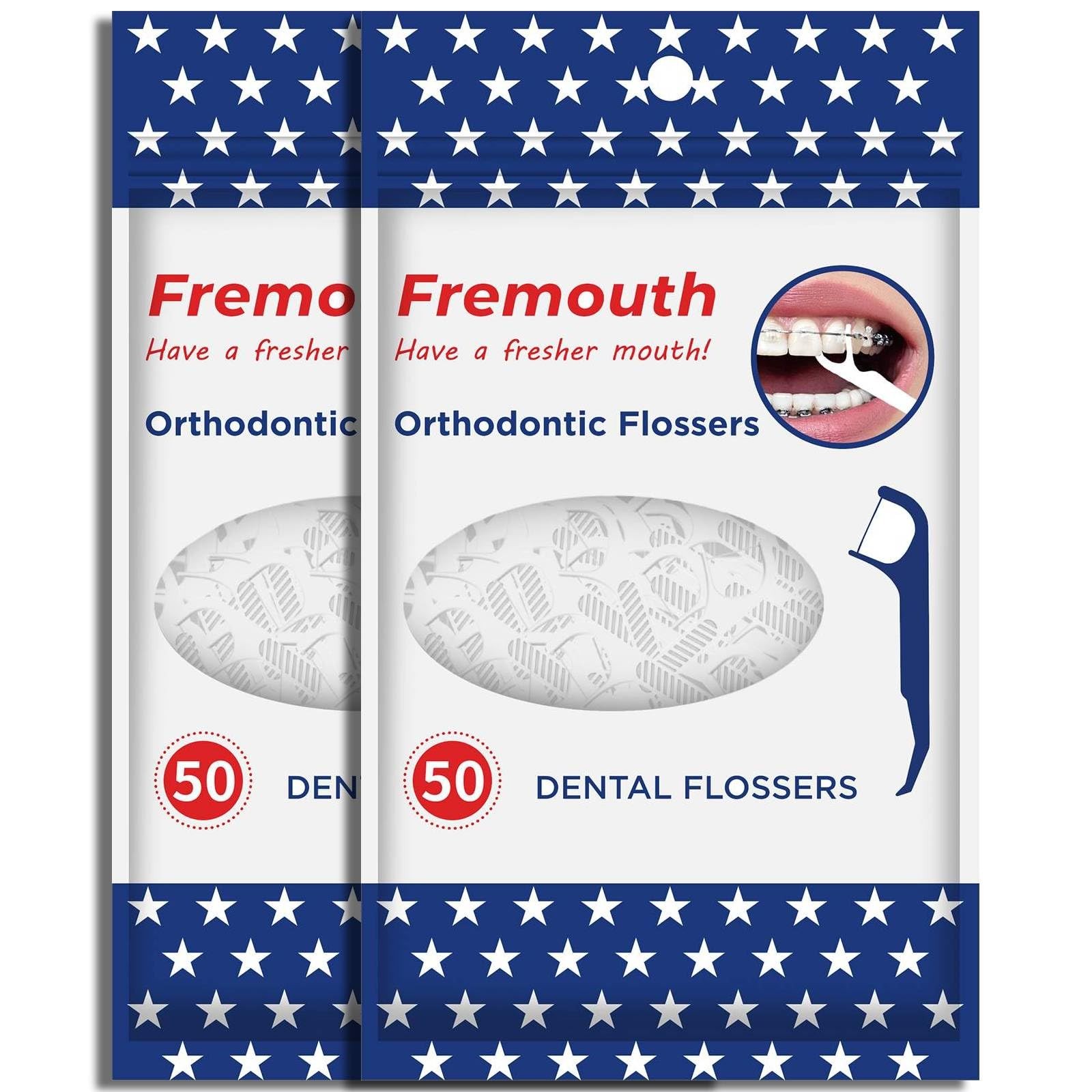 Upgraded Orthodontic Flossers for Braces – Ortho Dental Floss Picks, 50 Count…