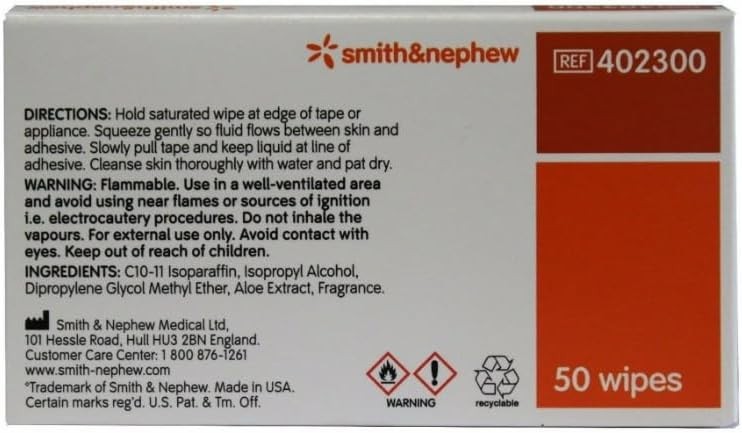 Uni-Solve Multi Use Adhesive Remover Wipes -Box of 50