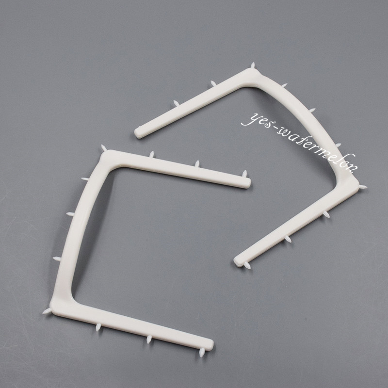 10 Pcs Dental Autoclavable Plastic Rubber Dam Frame Holder U Shape Adult White