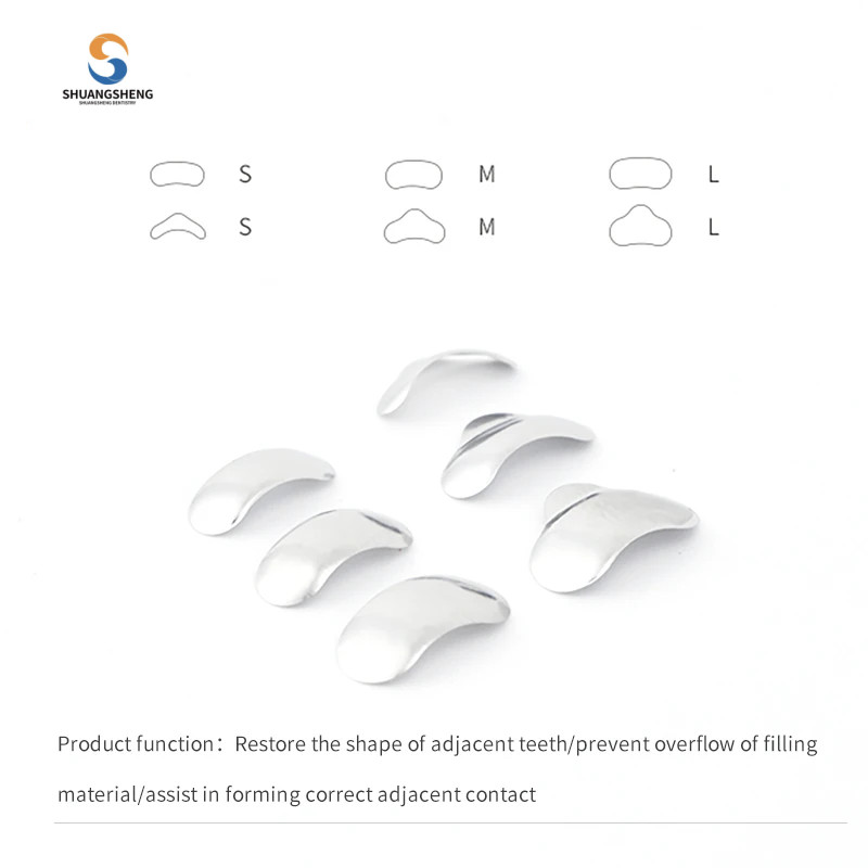 100pcs TOR VM Dental Matrix Bands Sectional Contoured Matrices Wedges No1.398 US