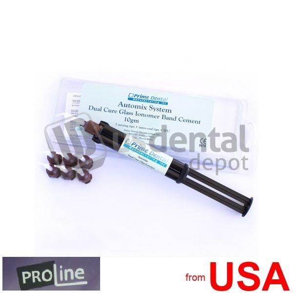PRO-LINE – Orthodontic Band Cement automix Dual Cure Glass Ionomer 1 Syr 123491