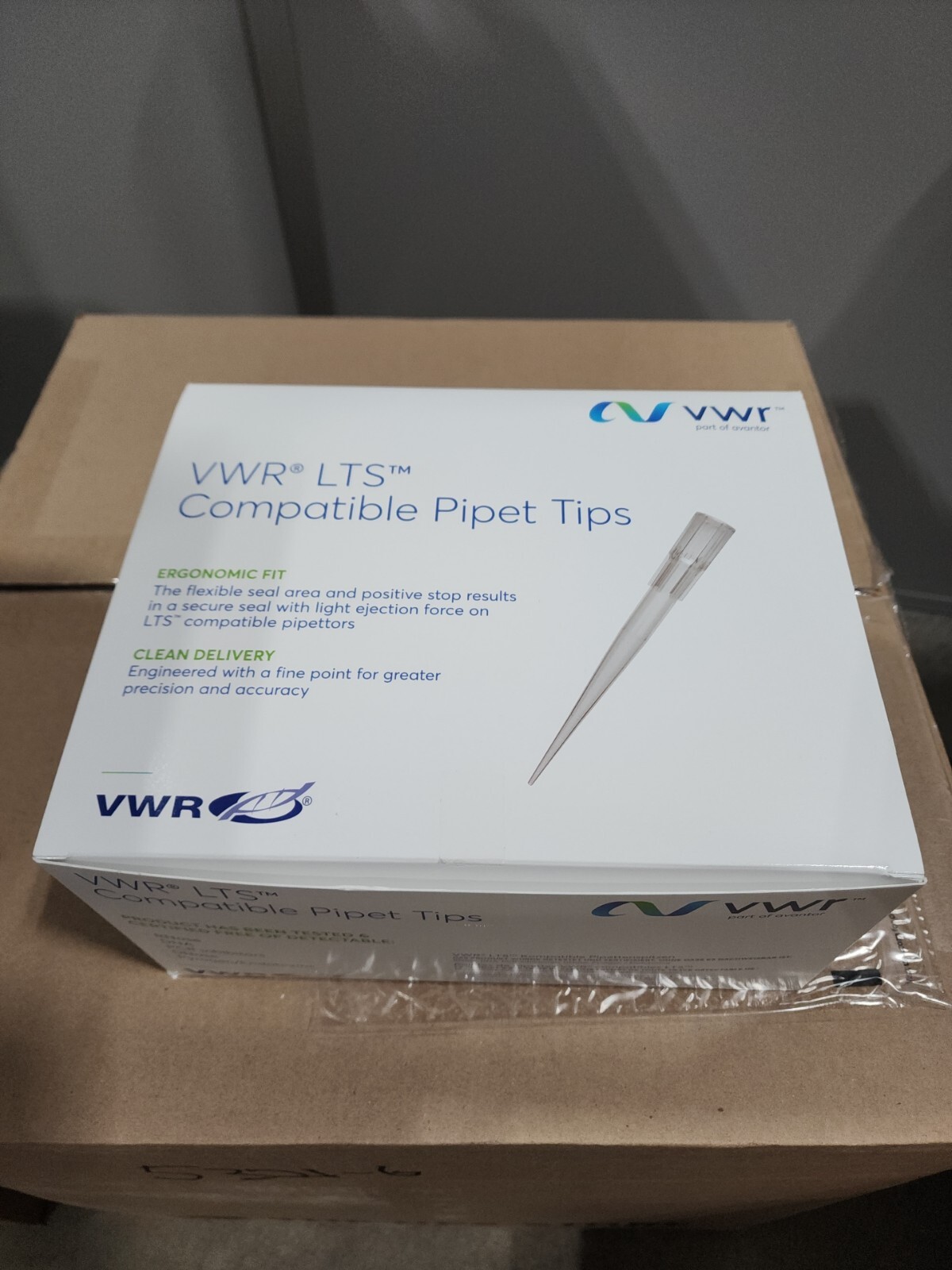 VWR LTS Compatible Pipet tips 20uL Filtered Low Retention 10 Racks/Pk 76322-158