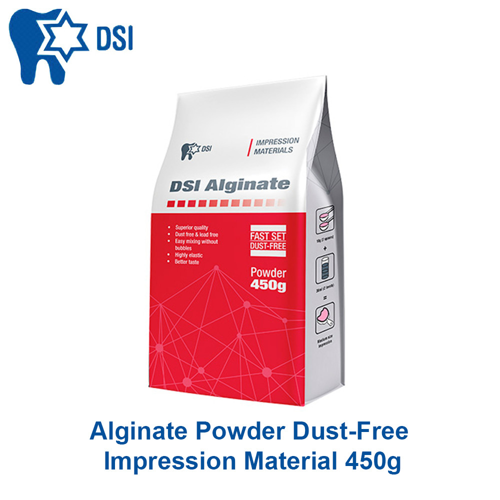 Dental DSI Alginate Powder Dust Free Fast Setting Impression Material 450g