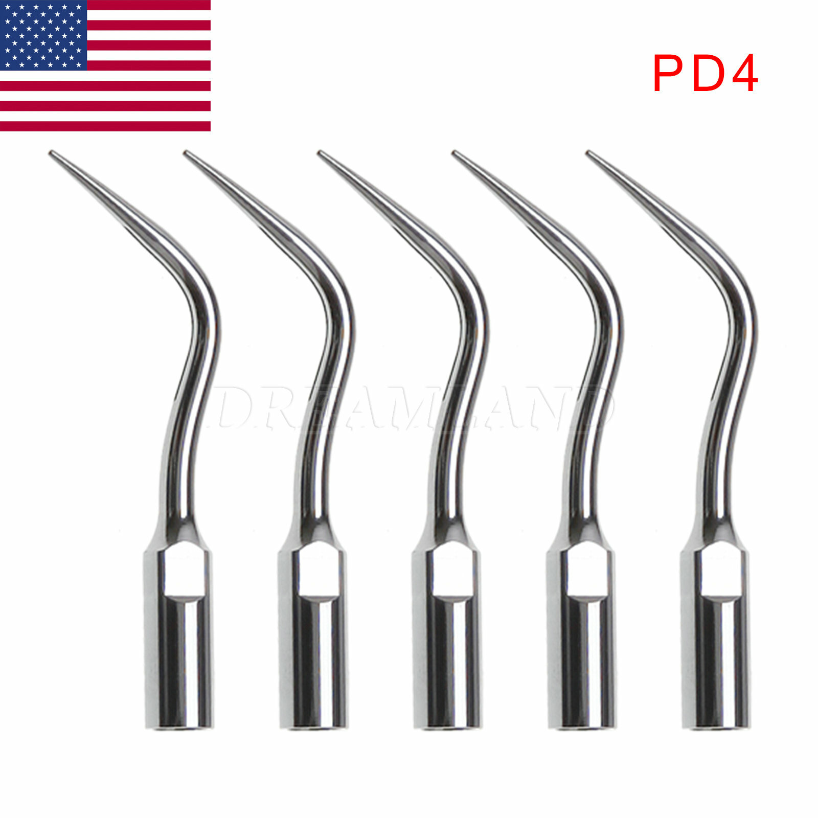 5-20pcs Dental Ultrasonic Scaler Scaling Perio Tip PD4 fit DTE SATELEC Handpiece
