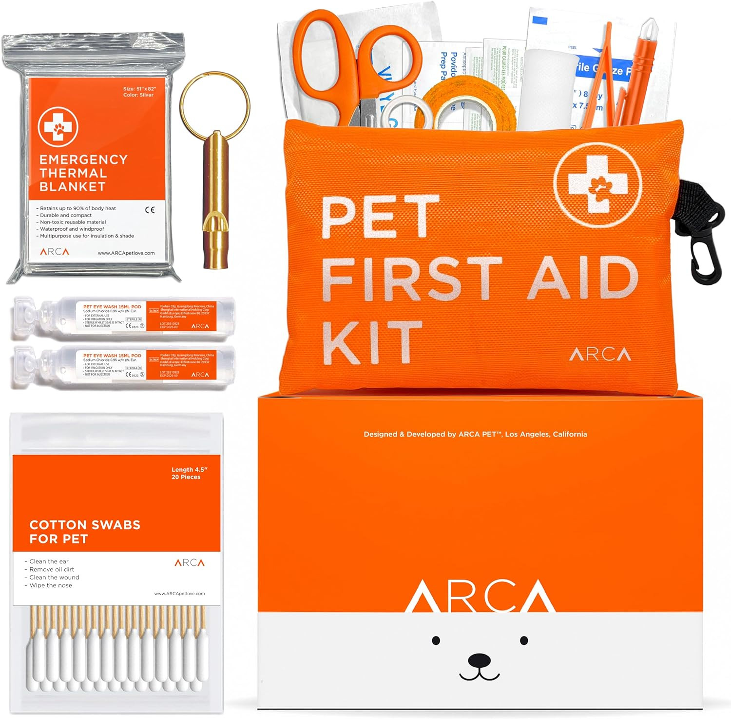 Dog First Aid Kit – Pet Emergency Kit – Water Resistant High Visibility Reflecti