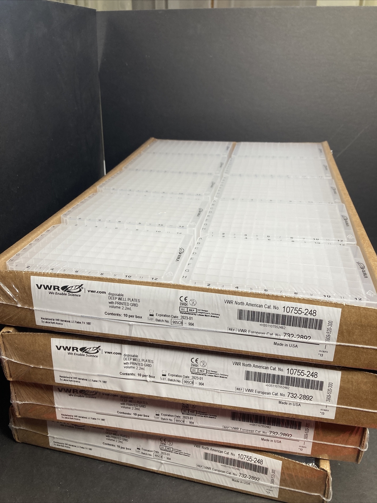 Vwr International Plate, 96 Deep Well V-Bottom N/S 2.2Ml 10755-248 (40)