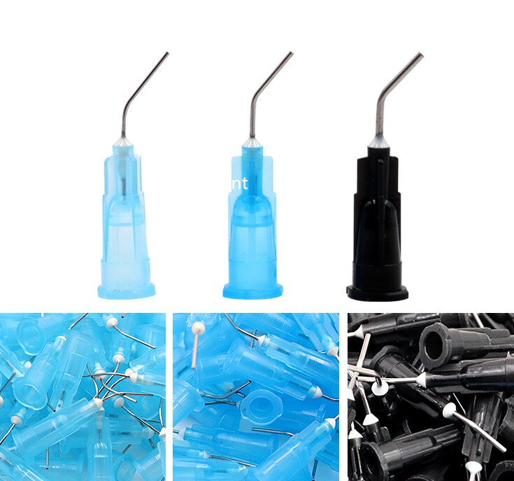 Dental Acid Etch Flow Prebent Needle tip for Irrigation Dispensing Syringe Tips