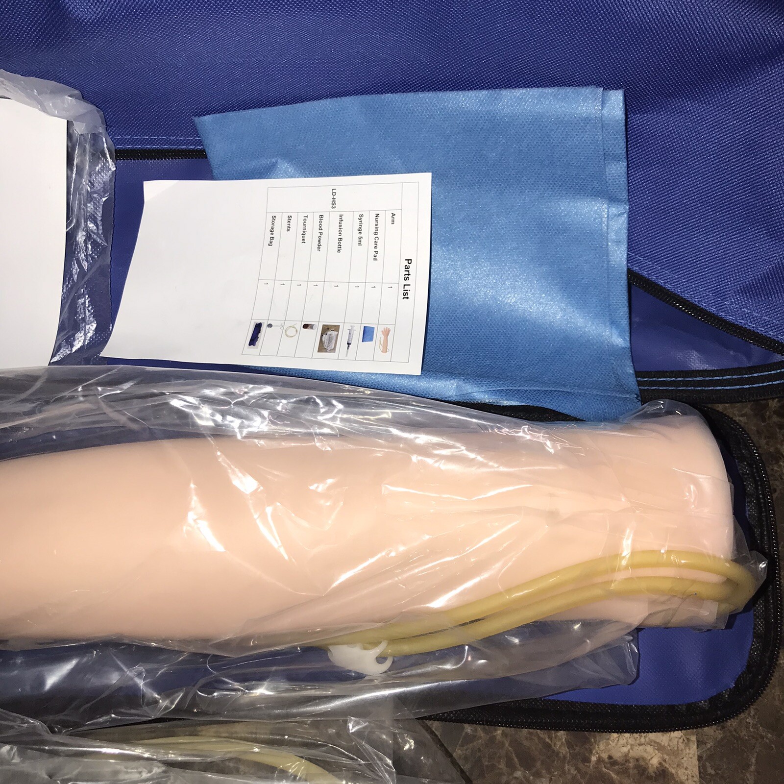 VEVOR Intravenous Practice Arm Kit Phlebotomy Arm PVC Skin for Venipuncture