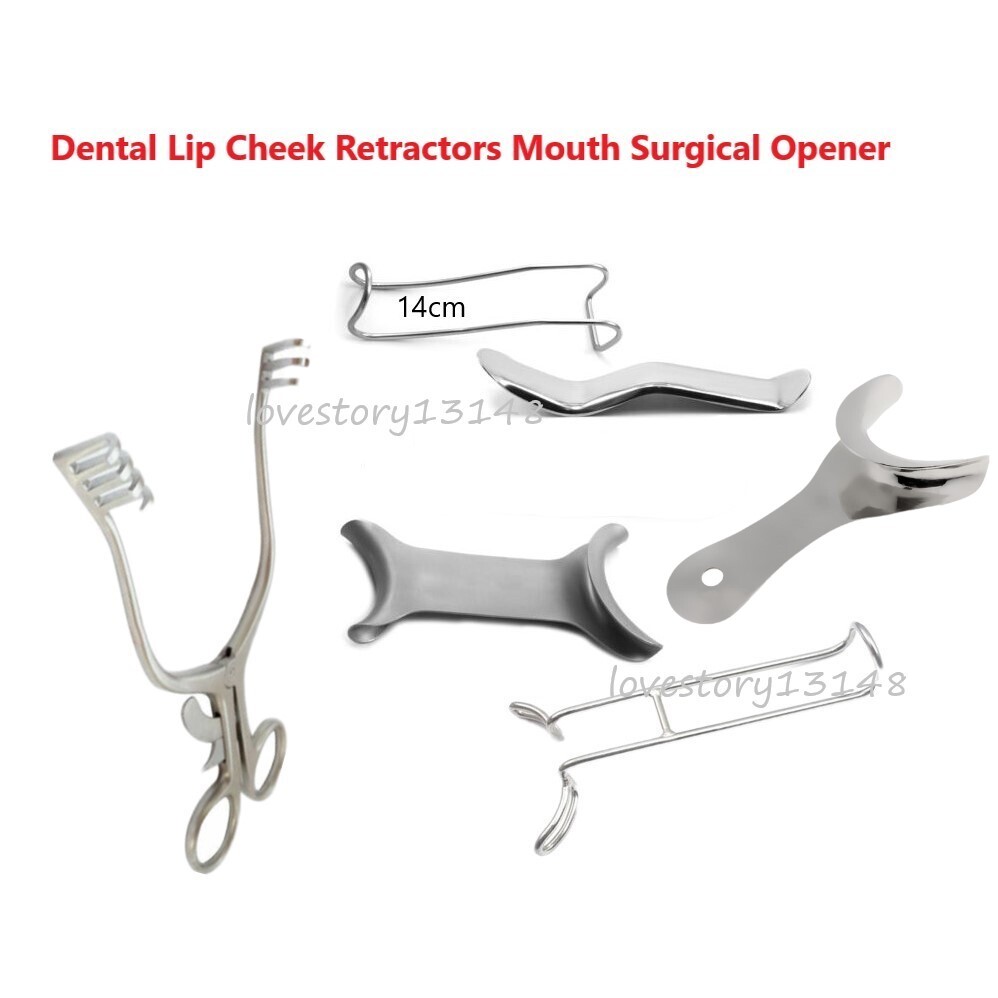 Dental Lip Cheek Retractors Mouth Surgical Opener Tongue Depressors Cheek Tools