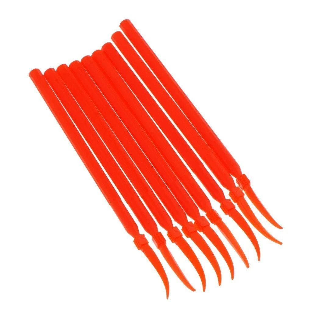 100 Pcs/Pack Disposable Dental Interdental Long Handle Plastic Wedges S/M/L