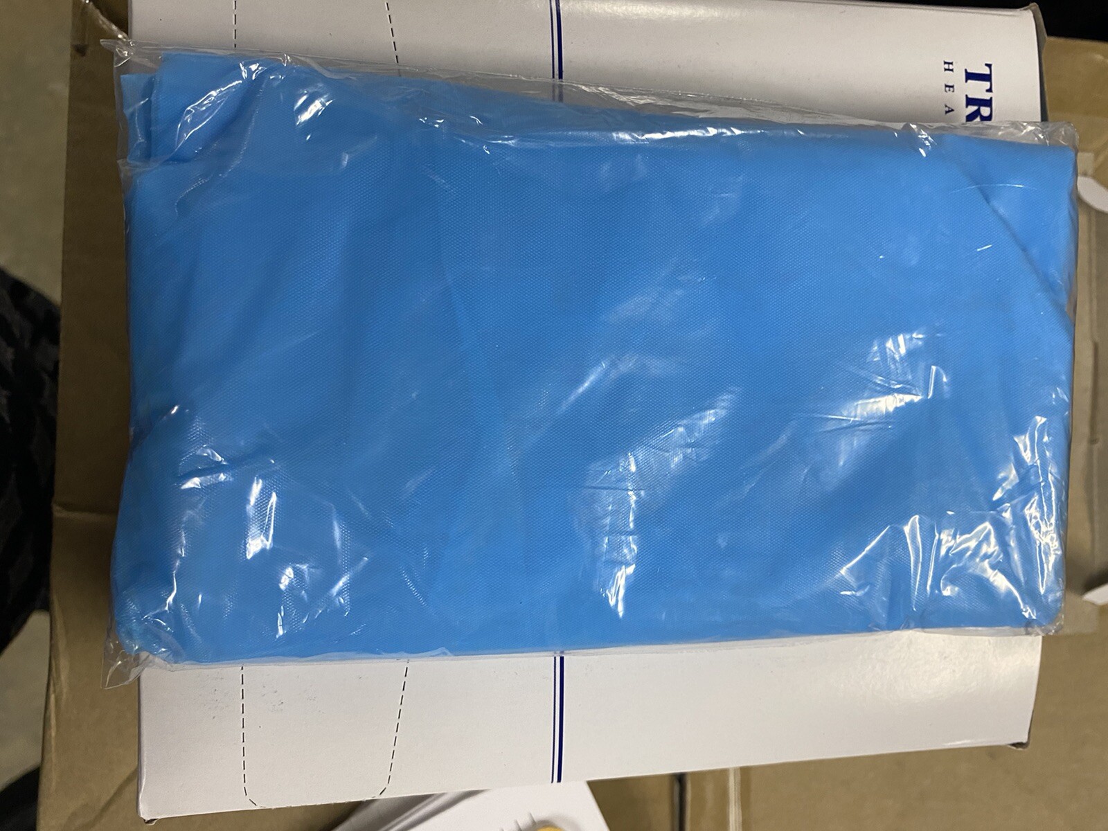 Tronex CPE Gown w/ Thumb Hook Style, Blue – 15/box