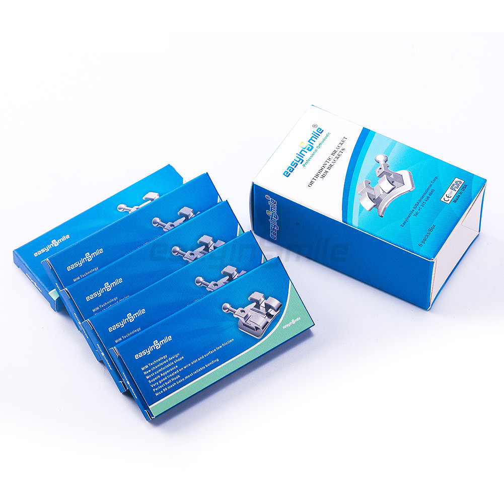 10Pks Orthodontic Bracket Mini Braces MBT/Roth 022 Dental Metal Braces 3/345Hook