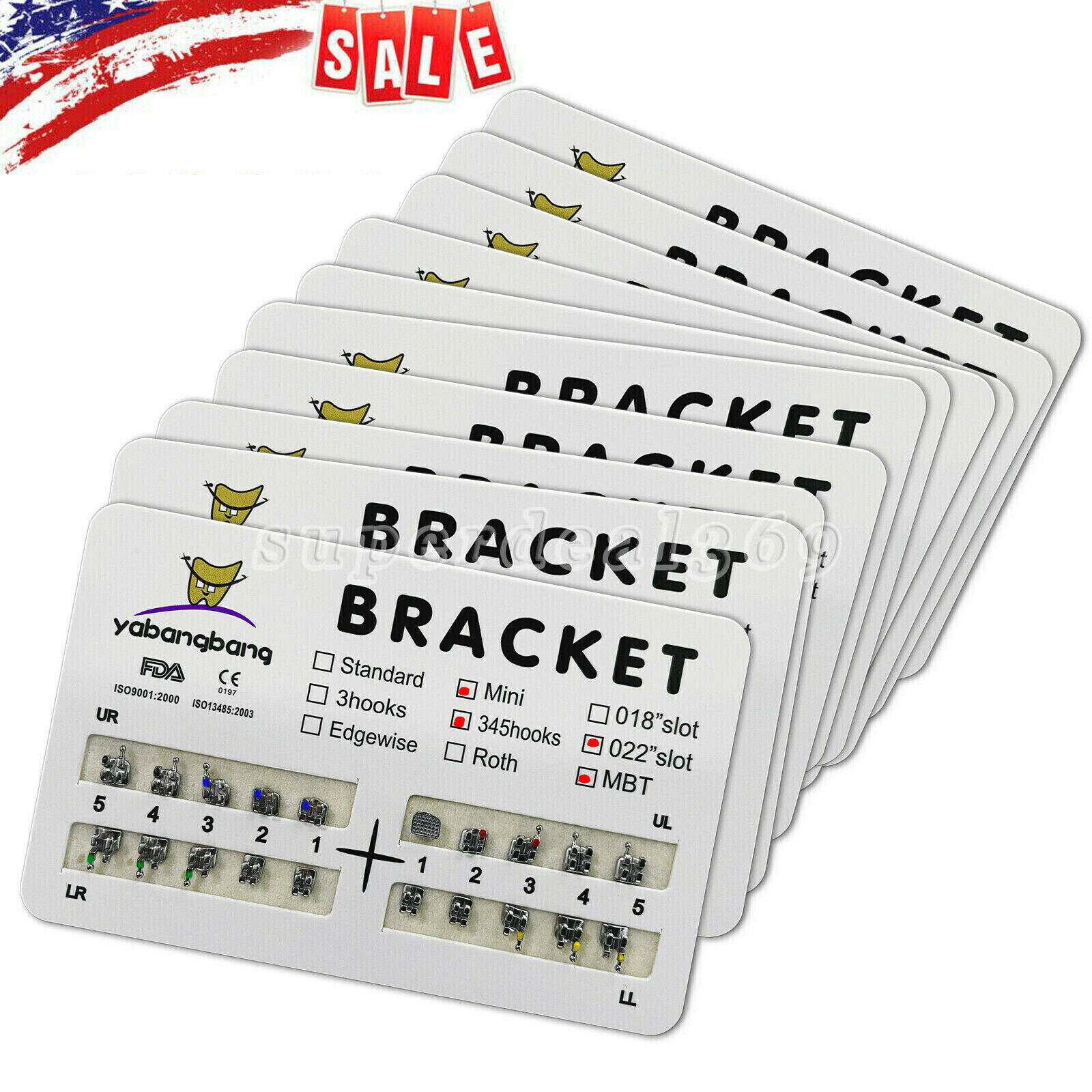 Dental Orthodontic Brackets Braces /Supper Elastic Niti Arch Wires Round XYZ