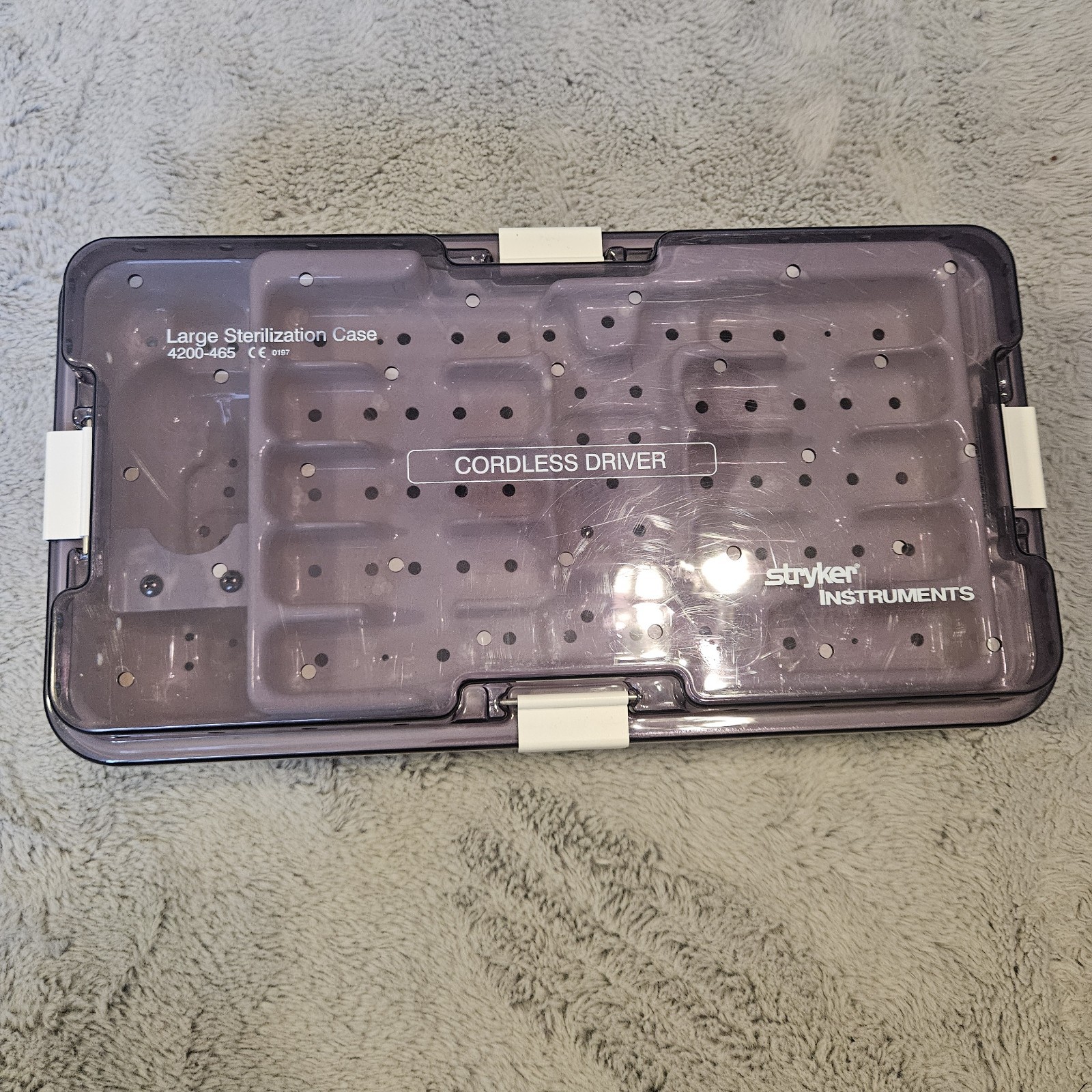 Stryker 4200-465 Large Sterilization Case Cordless Driver Stryker Instruments