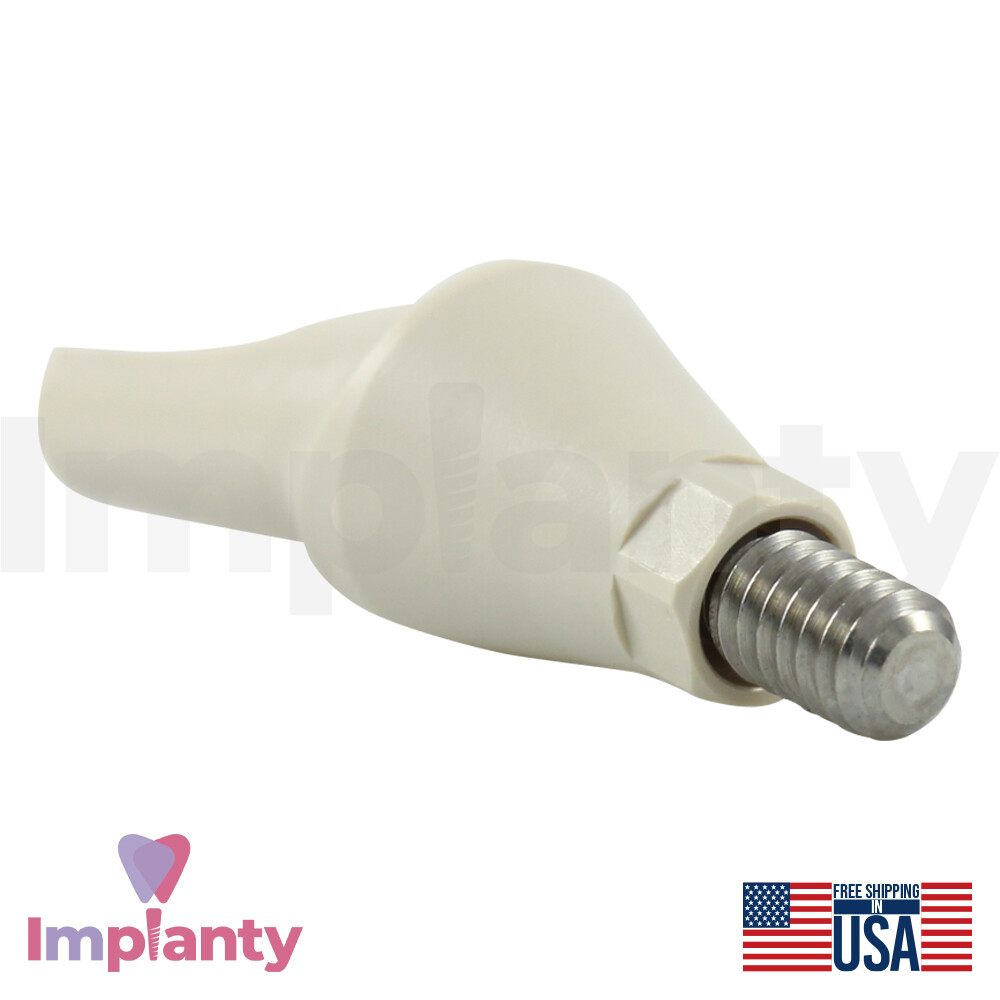 1x GDT Peek Temporary Anatomic Angled Dental Prosthetic 15° RP Conical 2.65mm