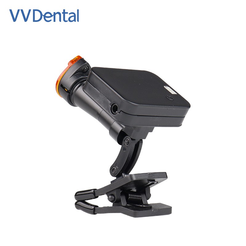 5W Wireless Dental LED Headlight Lamp Magnetic Clip-on Headlamp with 2 Batteries