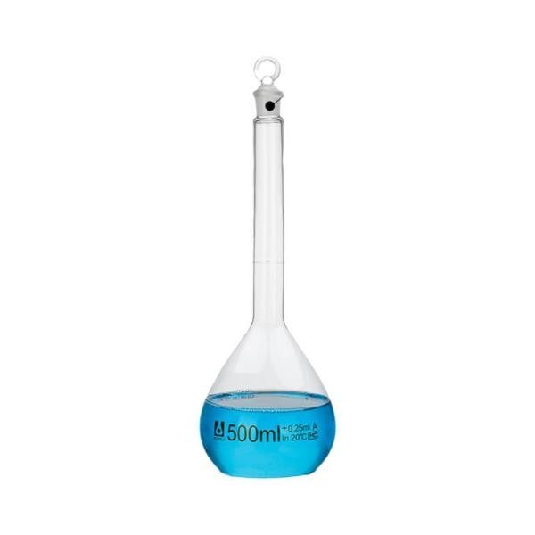 Premium Lab Supply: 5ml-2000ml Amber Volumetric Flask with Stopper