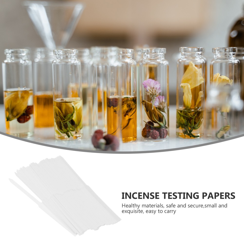 100Pcs Scent Test Paper Strips for Essential Oils Perfume Testing