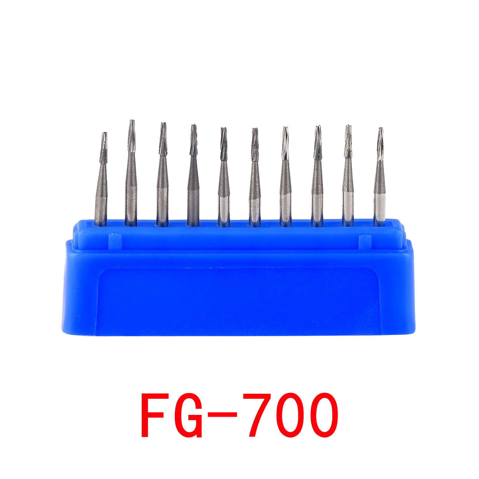 10Pcs Dental Round Tungsten Carbide Burs FG Bur Drill for High Speed Handpiece