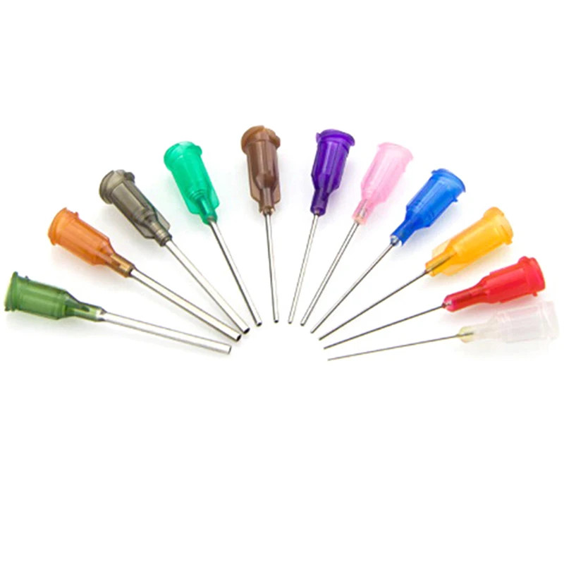 25pcs 0.5 » Straight Precision Liquid Dispenser Needles Tips Industrial 14-30G