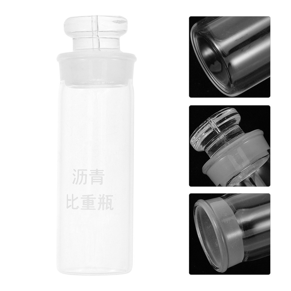 2 Pcs Lab Glassware Set Asphalt Sample Container Specific Gravity Bottle
