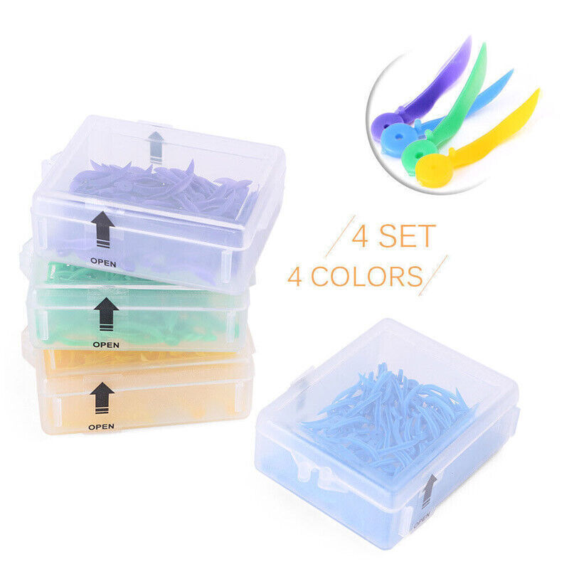 100Pc/Pk Dental Disposable Plastic Wave Poly Wedge With Holes Round XS/S/M/L