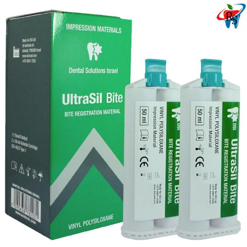 Dental Ultrasil Impression Bite Registration 2x50ml Cartridges Vinyl Automix