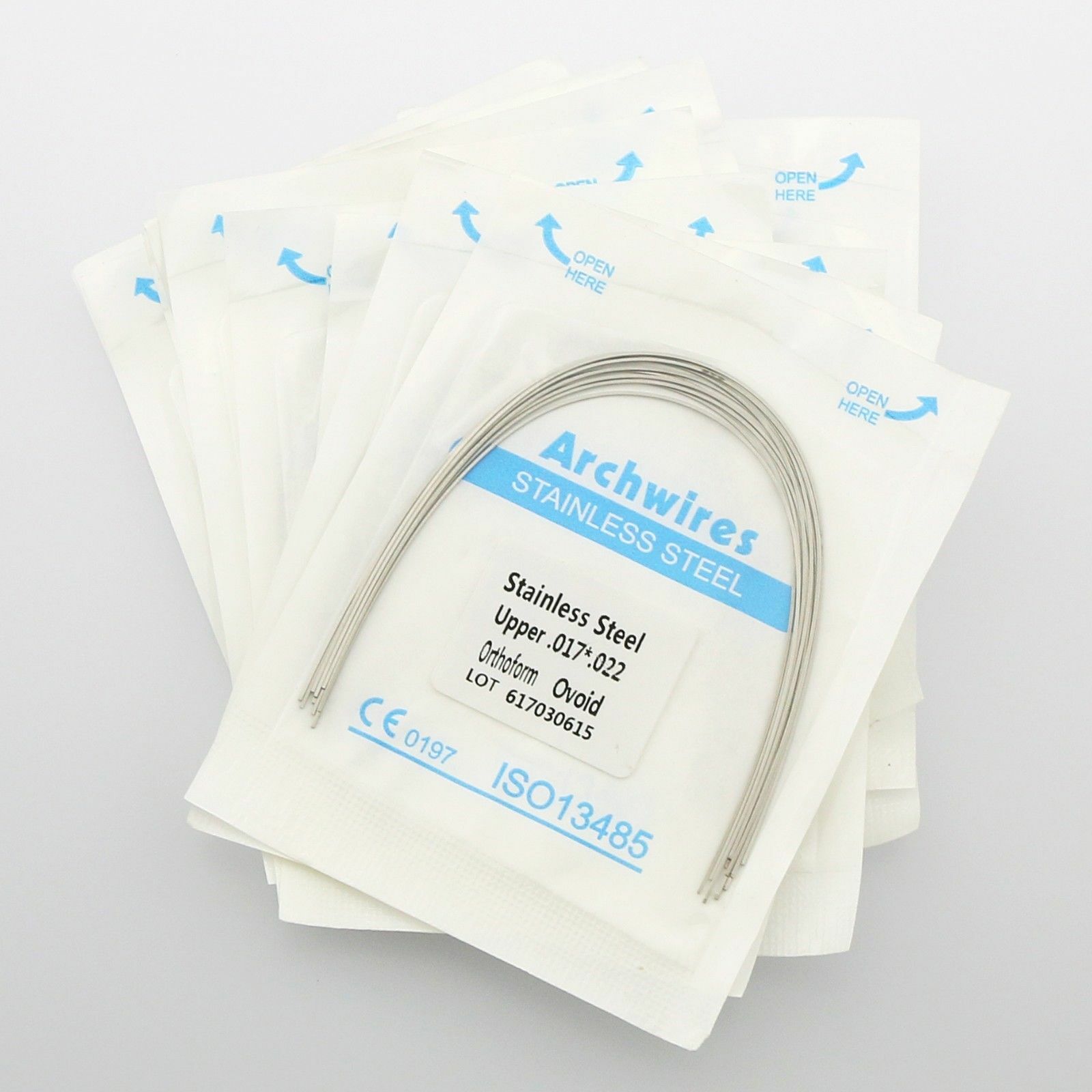 10 Pcs Dental Orthodontic Rectangular Niti/Steel/Thermal Activated Arch Wire