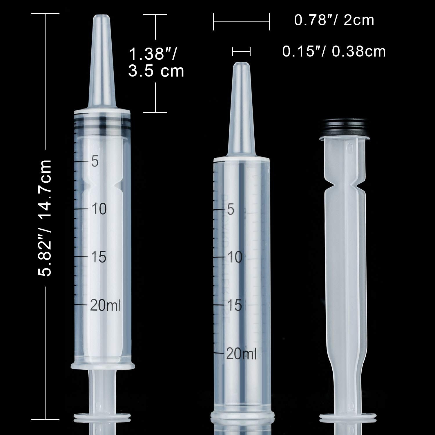 10 Pack Plastic Syringe Liquid Measuring Syringes Without Needle for Epoxy Re…
